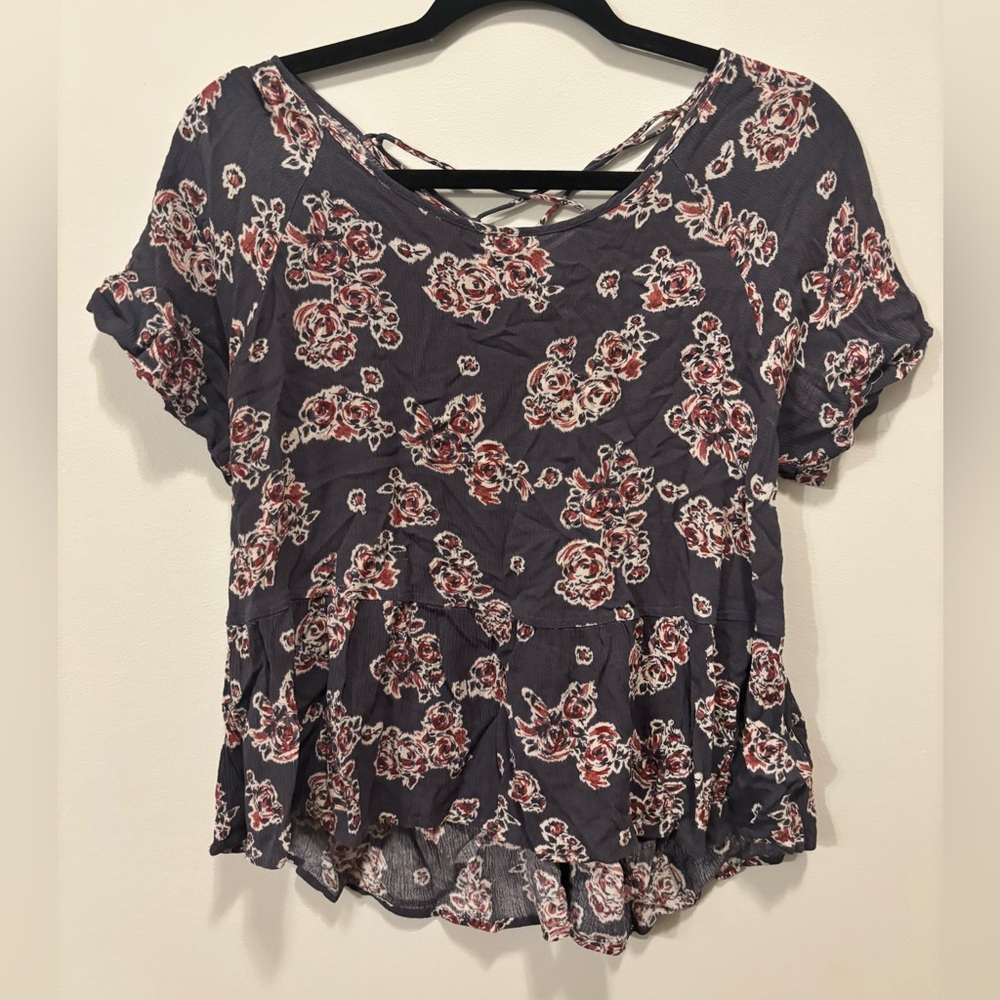 ANTHROPOLOGIE LUSH RUFFLE TOP